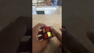 how I solve the 2x2 Rubik's cube #rubikscube #solvecube #cubing and credit for @JPerm