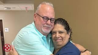 Medical City McKinney Chaplain Stroke Patient Inspired by EVS Colleague