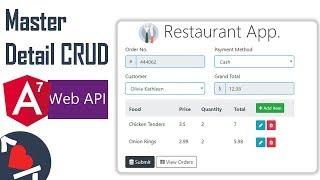 Complete Angular 7 Master Detail CRUD with Web API - Part 1