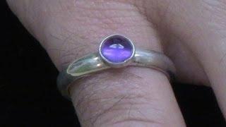 Soldering a Bezel Cup to a Silver Ring and Setting a Cabochon Stone LV