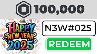 *SPECIAL* NEW YEARS ROBLOX PROMO CODE GIVES YOU FREE ROBUX (Roblox January 2025)