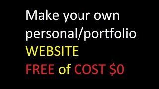 How to MAKE YOUR OWM PERSONAL WEBSITE FREE OF COST JAVA CLASSMATE