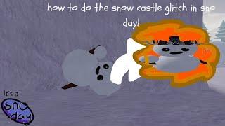 How to do the snow castle wall glitch in sno day! | Roblox