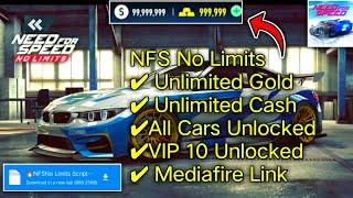 Need For Speed No limits Script Unlimited Gold,Cash Vip unlocked.