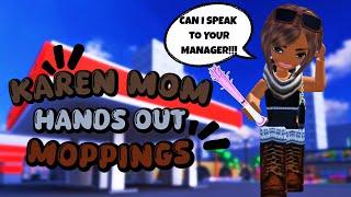 Clocking baddies as a Karen in ROBLOX BADDIES