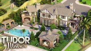 TUDOR MANOR || Luxury Celebrity Mansion || + FULL CC LIST || The Sims 4: Speed Build