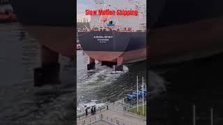 Worldwide Shipping   Slow Motion Into Port. #shorts #shortsvideo #video #viral #lifeatsea #ship