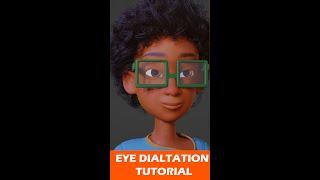 Eye Dilation in Blender #shorts