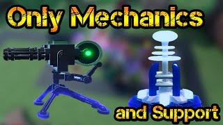 Only Mechanic and Support Roblox Tower Blitz Hard Mode