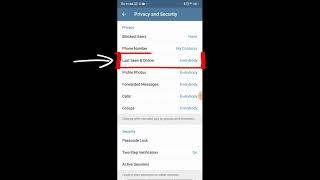 Cara Sembunyi Online dan Last Seen Telegram {} Hide Online and Last Seen In Telegram