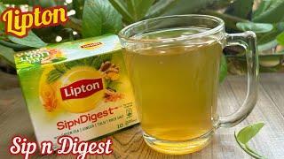 Lipton SipNDigest Green Tea with Ginger Tulsi Rock Salt | How to make Lipton SipNDigest Green Tea