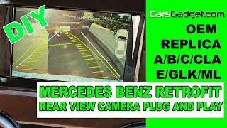 MERCEDES BENZ BACK UP CAMERA RETROFIT aftermarket rear view camera DIY GLK A B C CLA E ML CLASS