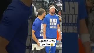 Splash Bros reunited  (via @warriors/TT)