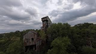 FPV cinedrone abandoned 1850's rock grinder tour