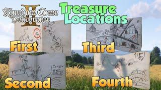 Kingdom Come: Deliverance 2 Treasure Locations for maps 1-4