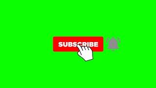 Youtube Subscribe Button and Bell icon Animation | Green Screen - After Effects Template 2021