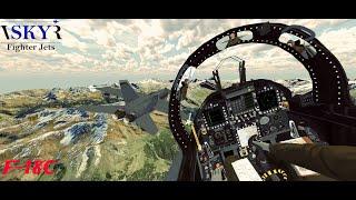 VR Flight with F-18C in VR SKY Fighter Jets 2024