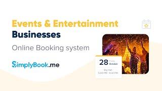 Online Booking system for Events & Entertainment Businesses