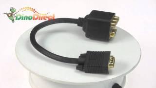 VGA Male to VGA Female & 3 RCA Adapter Splitter Cable  from Dinodirect.com