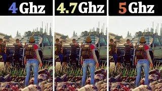 (5Ghz vs 4.7Ghz vs 4Ghz ) I7 8700K | Tested 15 Games |