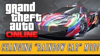 GTA 5 | New Exclusive "Rainbow Car" Mod Gameplay - Modded "Rainbow Vehicles" Online! (GTA 5 MODS)