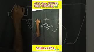 AUG (PUBG) Gun easy drawing  // Pubg gun drawing.