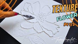 Magical Textured Art Flower for Beginners!  Acrylic Flower painting by Taslima Maya Art Pt 1/3