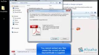 Certificate Encrypt and Decrypt ZIP Files WITHOUT installing any software