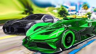 НОВАЯ BUGATTI ATLANTIC ПРОТИВ БОЛИДА И ДИВО НА GTA 5 RADMIR