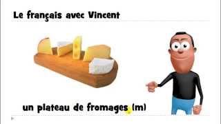 J'apprends le français # 1 mot par jour # un plateau de fromages