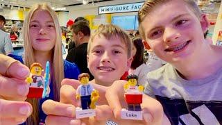 Lego Store New York City -Make Your Own Custom Mini Figure. #lego #legostore #newyork #minifigures