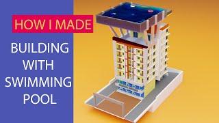 Building With Swimming 2.8- Low Poly 3D Modeling