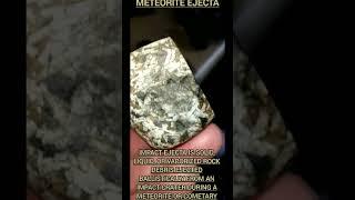 "what does meteorite ejecta look like". here's a example #WisconsinGems