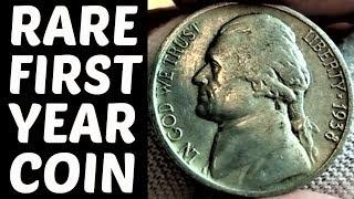 UNBELIEVABLE! RARE FIRST EDITION NICKEL FOUND! COIN ROLL HUNTING NICKELS  | COIN QUEST