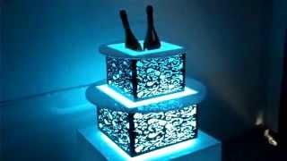 LED lighted VIP Table Liquor Bottle Service Displays