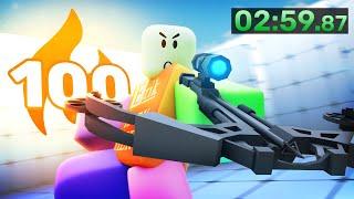 I Tried to SPEEDRUN a 100 WINSTREAK… (Roblox Rivals)