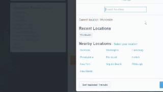 how to change hashtag region on twitter