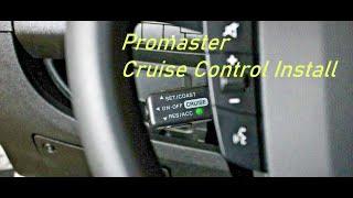 How to install Rostra Cruise Control on Ram  Promaster