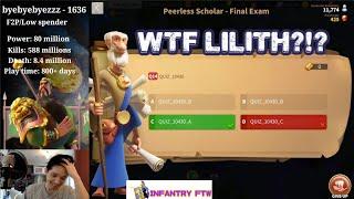 ROK - November Peerless Final Exam. WTF Lilith?!?!? I Want 5 Million Gems Compensation!