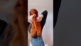 Como faço a minha trança #hair #ruiva #fy #portugal #nutri #dailyvideo #fy #redhair