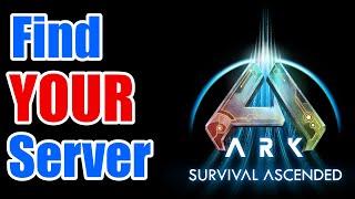 How to find your server! Ark Survival Ascended #arksurvivalascended #ark