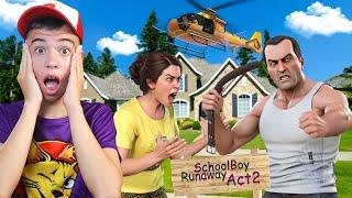  СБЕЖАЛ ОТ ЗЛЫХ РОДИТЕЛЕЙ НА ВЕРТОЛЁТЕ?  ScoolBoy Runaway 2 GTA