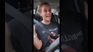 Expressive Woman Belts Out Pop Tune in Car#musiclover #carjams #expressyourself