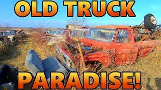 Truck HEAVEN! So Many Olds Trucks Just Waiting to Be Rebuilt! HUGE JUNKYARD! (Rohners Auto Parts)