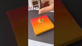 Easy Acrylic Sunset Painting #shorts #painting #art #youtubeshorts