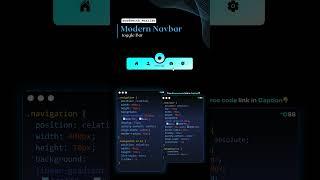 Modern Toggle Navbar #codewith_muhilan #css #coding