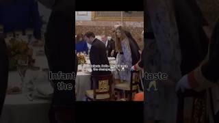 infanta Sofia doesn't taste the champagne bcz she was under 18 #princess #king #history #shorts