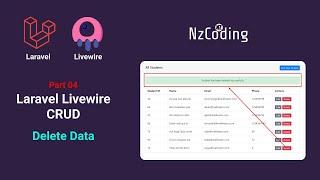 Laravel Livewire Crud | Part 04 | Delete Data