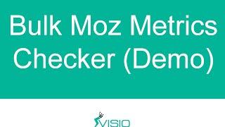 Bulk Moz Metrics DA PA Checker (Desktop Tool)