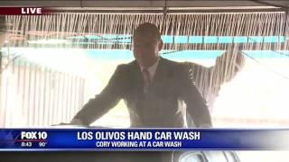 Cory goes through the car wash